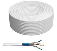 Câble réseau CAT 6 S/FTP Goobay 94218 4 x 2 x 0.12 mm² blanc 305 m