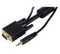 KOMELEC FRANCE Câble vga + audio 10m noir