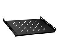 KOMELEC Etagère fixe 1u 19 pouces avec aérations profondeur 350 mm (noir)