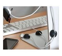 KOMELEC FRANCE Guide câbles pour bureau (5 pcs) Noir G