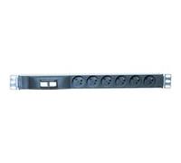 KOMELEC FRANCE Multiprise 6 prises cee 7/7 rackable Noire G