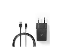 KOMELEC FRANCE Pack chargeur secteur usb et câble micro usb 1m - 5v 2.1a 10w noir