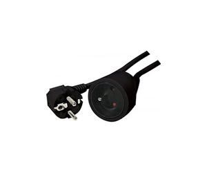 KOMELEC FRANCE Rallonge électrique 2m noire