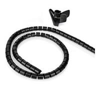 KOMELEC Gaine pour câbles et fils en spirale ø max : 16mm noire 2m Noir G