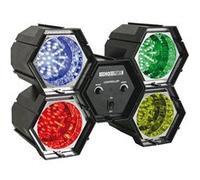 KOMELEC Jeu de lumière modulateur chenillard 4 spots led Multicolore