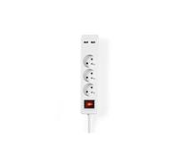 KOMELEC Multiprise 3 prises + inter et 2 usb