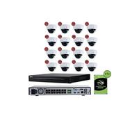 CONECTICPLUS Pack de vidéosurveillance IP POE 16 caméras dôme 2 MP - 20 Jours d'enregistrement