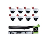 Vidéosurveillance GENERIQUE CONECTICPLUS Pack De Vidéosurveillance Ip Poe 8 Caméras Dôme 4mp 25 Jours D'enregistrement
