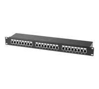 KOMELEC FRANCE Panneau De Brassage Ethernet Rj45 24 Ports 19' 1u Cat 6 Blindé