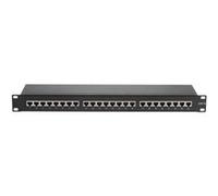 KOMELEC FRANCE Panneau De Brassage Ethernet Rj45 24 Ports 19' 1u Cat 6 Blindé