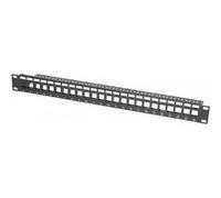 KOMELEC FRANCE Panneau De Brassage Ethernet Rj45 24 Ports 19' 1u Vide Pour Insert