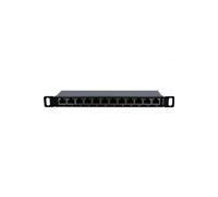 KOMELEC Panneau de brassage rj45 10' 12 ports cat6a blindé 0.5u blindé