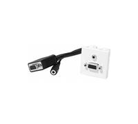 KOMELEC FRANCE Prise Murale Vga + Audio Avec Câble De 0.15m 45x45