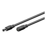 CONECTICPLUS Rallonge Alimentation Électrique Dc Ø 5.5 X 2.5mm 3m Noir Noir