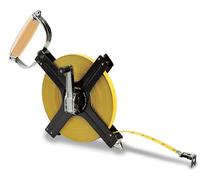 Komelon Mètre ruban en acier N6300 de 90 m avec cadre en métal long