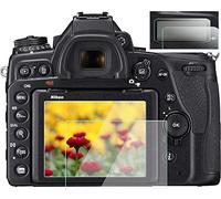 Komet D780 Lot de 4 films protecteurs d'écran pour appareil photo Nikon D780 (2 écrans LCD et 2 écrans LCD), verre trempé 9H anti-rayures, ultra transparent, anti-bulles