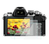 Komet EM10 IV Lot de 3 films protecteurs d'écran compatibles avec appareil photo Olympus em10iv iii ii/E-PL9 E-PL8 E-PL7, anti-rayures, anti-bulles, en verre trempé 9H