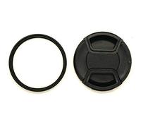 KOMET Filtre UV numérique multicouche en verre 58 mm et bouchon d'objectif 58 mm pour Fujifilm X-A10 XC16-50 mm X-T30 X-T3 XF18-55 mm / Canon 1300D 1500D 200D avec objectif EF-S 18-55 mm