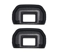 Komet Lot de 2 oculaires 90D compatibles avec Canon EOS 90D 80D 70D 60D 50D 40D 20D/5DII 6DII, protège le viseur contre les chocs et les rayures, noir pour photographes, porteurs de lunettes