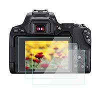 Komet Lot de 3 films de protection d'écran en verre 250D compatibles avec appareil photo Canon EOS 250D 200D Mark II, verre trempé 9H, anti-rayures, anti-traces de doigts, ultra fin, ultra transparent