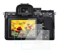 Komet Lot de 3 protecteurs d'écran compatibles avec appareil photo sans miroir Sony Alpha 7 IV A74, 9H HD en verre trempé anti-bulles, anti-rayures, anti-traces doigts