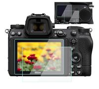 Komet Lot de 4 films protecteurs d'écran pour appareil photo Nikon Z6 / Z6 ii / Z7 II (2 TOP & 2 ECRAN LCD) 9H Trempé Anti-Bulles Anti-Poussière Anti-Rayures