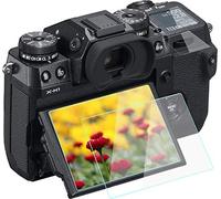 KOMET Protecteur d'écran Compatible pour Fujifilm X-H1 Top et écran LCD, Couverture de Film en Verre trempé (écran supérieur 2 pièces + écran LCD 2 pièces)