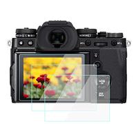 Komet XT3 Lot de 3 films protecteurs d'écran compatibles avec appareil photo Fujifilm X-T3 X70, verre trempé 9H, anti-rayures, anti-bulles, anti-poussière