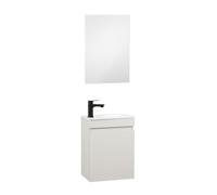 Kometmöbel Meuble Lave Mains WC Meuble lavabo 40cm déjà monté (Cachemire 40cm, avec Miroir)