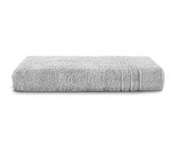 Komfortec 1 Serviette de Sauna 100 x 200 cm 100% Coton XXL - Grandes Serviettes de Sauna Douces à séchage Rapide - Argenté