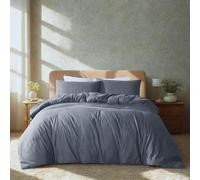 Komfortec Literie Premium Housse de Couette 3 pièces Super Douce 240x220 cm + 2 taies d'oreiller 40x80 cm, 100% Microfibre brossée, Gris