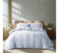 Komfortec Literie Premium Housse de Couette 3 pièces Super Douce 240x220 cm + 2 taies d'oreiller 40x80 cm, 100% Microfibre brossée, Blanc