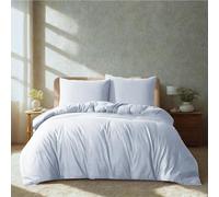 Komfortec Literie Premium Housse de Couette 3 pièces Super Douce 240x220 cm + 2 taies d'oreiller 80x80 cm, 100% Microfibre brossée, Blanc