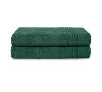 Komfortec Serviettes de Bain, 100% Coton, séchage Rapide, 70 x 200 cm, Vert foncé