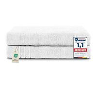Komfortec Lot de 2 Serviettes de Sauna 80x200 cm, 100% Coton