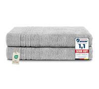 Komfortec Lot de 2 Serviettes de Sauna 80x200 cm, 100% Coton