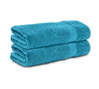 Komfortec Lot de 2 Serviettes de Toilette 50x100 cm, 100% Coton