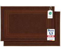 Komfortec Lot de 2 Tapis de Bain en Tissu Éponge, 100% Coton, 600 g/m²
