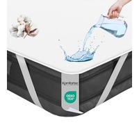 Komfortec Protège-Matelas en Coton Imperméable Lit Couverture Respirant Anti-Acarien Hypoallergénique avec 4 Coins Élastiques 180 x 200 cm