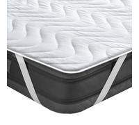 Komfortec Protege Metales 160x200 cm, avec Rembourrage 100 g/m², surmatelas imperméable, Antibactérien, Anti allergène, Respirant