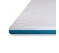 Komfortec Surmatelas 90 x 200 cm - Hauteur : 7,5 cm - en Mousse Visco-élastique - pour lit à sommier tapissier, Housse Lavable en Aloe Vera