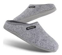 Komforty Pantoufles confortables pour hommes et femmes, pantoufles antidérapantes pour intérieur et extérieur, pantoufles chaudes, gris, 40 EU