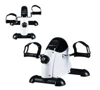 KOMFOTTEU Pédalier Électrique avec Écran LCD, Appareil Elliptique Électrique, Résistance réglage Manuel, Vélo Elliptique 2 en 1, Entraînement des Jambes et des Bras, pour Maison, Bureau (Blanc)