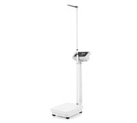 KOMFOTTEU Pèse-Personne Numérique avec Toise Intégrée Écran LED Lisible | Balance Médicale, Toise Intégrée 75-203 cm, Jusqu’à 180 kg, Fonction Tare, Mesure Taille et Poids pour Maison, Cabinet, Sport