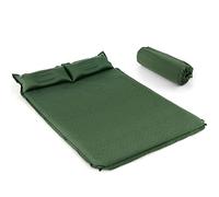 KOMFOTTEU Tapis Couchage autogonflant Camping, 2 Personnes, 190x130cm, Vert | Matelas extérieur, Coussin de Dossier, , Tapis d’Isolation Thermique Pliable imperméable et Portable