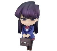 Komi Can't Communicate Figurine d'action Komi Shoko JK Uniforme Q Version Modélisation détachable Accessoire changeant de visage 10 cm Statue en PVC pour décoration mobile de bureau et collection de