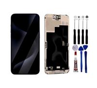KOMI Écran pour iPhone 15 Pro Noir 6.1 Pouces pour Modèle A3108, A3094, A3109 et avec kit De Réparation Complet pour Ecran Tactile LCD pour iPhone 15 Pro