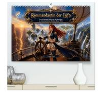 Kommandantin der Lüfte (hochwertiger Premium Wandkalender 2027 DIN A2 quer), Kunstdruck in Hochglanz: Sylvia Atlantes Reise mit der Meridian zu den unkartierten Reichen dieser Welt.