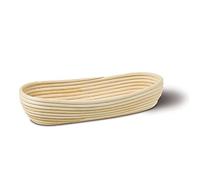 KoMo 06011 Panier à pédale long en bois véritable Blanc