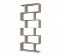 Komodee Bibliothèque SKEI - Cachemire - Largeur 80 cm, Hauteur 190 cm, Profondeur 25 cm